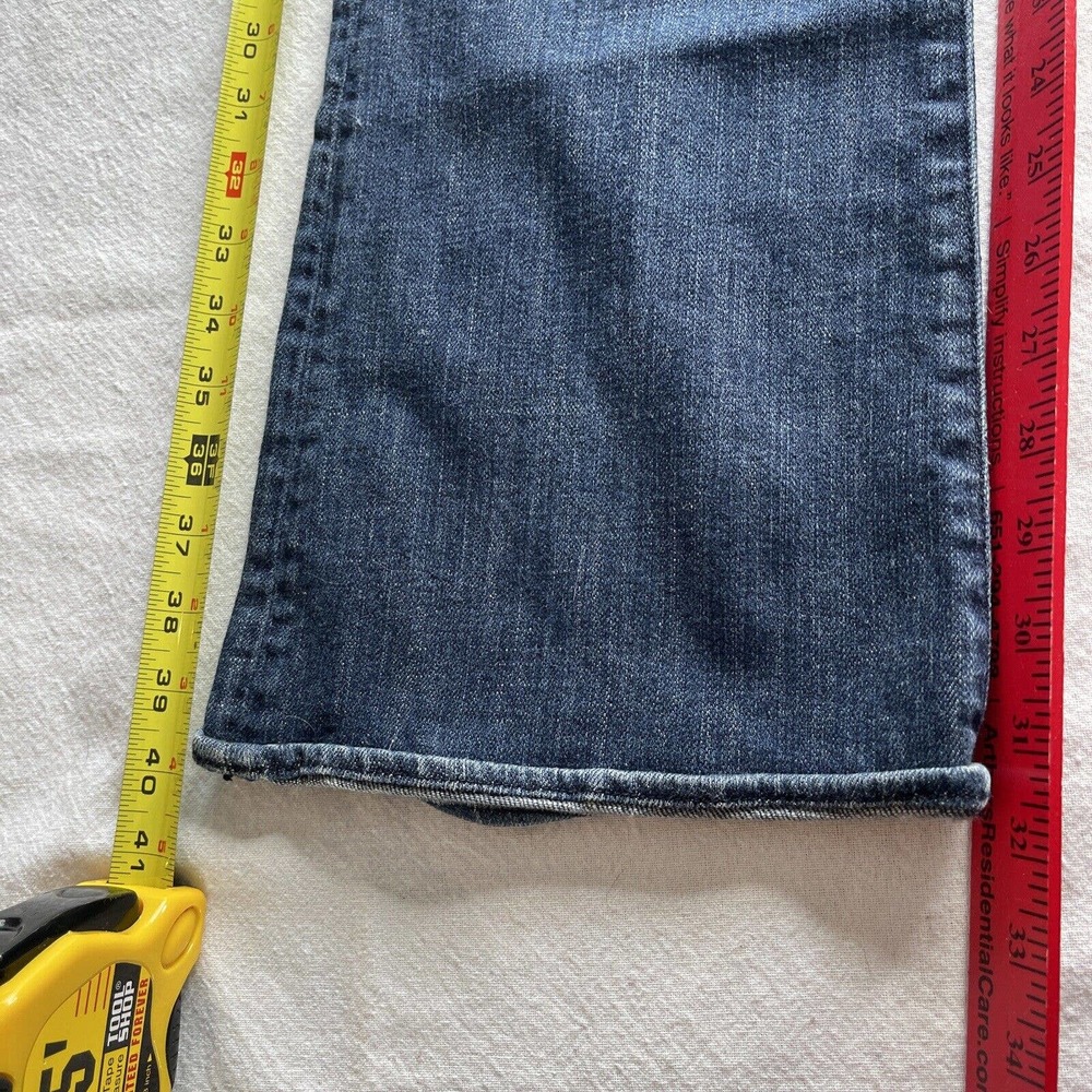 ROCK & REPUBLIC Dark Wash Boot Cut Jeans Women’s Sz 29 Inseam 32” Cut #001481 - Picture 5 of 12